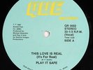 PLAY IT SAFE: This Love Is Real / Instrumental 12 rare Soul
