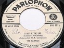 THE BEATLES A Day In The Life SGT Pepper 7” 45 Single Italy RARE PARLOPHON PROMO
