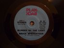 BRUCE SPRINGSTEEN Play: Back Blinded By The Light w/Sleeve Andy Pratt NM-