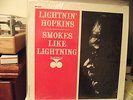 Lightnin' Hopkins, SMOKES LIKE LIGHTNING, Bluesville 1070 trident, NM shrink