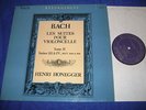 Henri Honegger: Bach: Cello suites 3, 4. French Valois stereo MB 327 VERY RARE