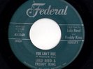 Mod New Breed R&B 45 LULU REED & FREDDY KING You Can't Hide HEAR Federal Rare