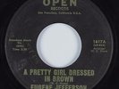 Northern Soul 45 EUGENE JEFFERSON A Pretty Girl Dressed In Brown OPEN HEAR