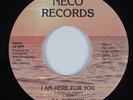 Modern Soul Boogie 45 E.L. OVERTON I Am Here For You NECO HEAR
