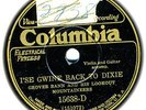 GROVER RANN & HIS LOOKOUT MOUNTAINEERS 1930 old-timey 78 Gwine Back To Dixie EE+