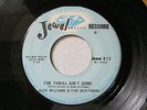 rare Alex Williams & The Mustangs 45 RPM The thrill ain't gone EX + Jewel 812