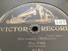 MAY IRWIN W ORCH 78rpm 1-sided Coon Song Matrimony VICTOR 4930 NM E+
