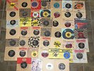 45 RECORD LOT 46 SINGLES FROM 1950'S ROCK,R&B, ROCKABILLY VERY CLEAN W/SLEEVES