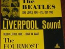 The Beatles -The Liverpool Sound-NM Yellow Cover  Swedish PS 45 EP 7
