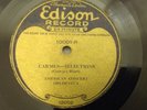 78 RPM Edison 24 Minute Diamond Disk Gold Label Classical #10001 Carmen Aida