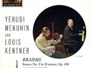 HMV ASD475 - Brahms - Sonata No. 3 - Schubert - Fantaisie - MENUHIN - KENTNER