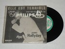 JOHNNY HALLYDAY/ ELLE EST TERRIBLE RARE 45T JUKEBOX FRANÇAIS ENCART ORIGINAL 7