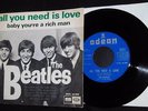 BEATLES SINGLE ORIGINAL SPAIN ESPAÑA EMI ODEON ALMOST MINT RARE 1967