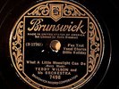 TEDDY WILSON w BILLIE HOLIDAY BRUNSWICK What A Moonlight Can Do FIRST ISSUE