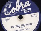 78 RPM RARE JUKEBOX HARMONICA VOCAL BLUES WILLIE FOSTER COBRA 5011 MUST SEE/EE-