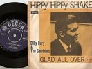 BILLY FURY HIPPY HIPPY SHAKE & GLAD ALL OVER EXPORT 45+PS 1964 MOD FREAKBEAT