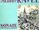 LDZ-M 8145 - Ravel - Sonate Violon et Violoncelle - Jeanne GAUTIER - Andre LEVY