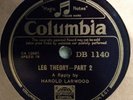HAROLD LARWOOD - Cricket Speech 78 Rpm Record - Immaculate