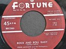 EDDIE JACKSON 45 Rock And Roll Baby  FORTUNE 186 VG+ ORIGINAL 1956 Rockabilly