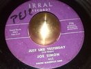 R&B Northern Soul mod  Joe Simon Just Like Yesterday / Only a Dream