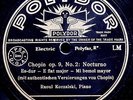 RAOUL KOCZALSKI    Chopin Berceuse,Waltz,Impromptu   3 records POLYDOR  rec.1938