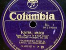 RAOUL KOCZALSKI    Chopin Funeral march op. 35   JAPAN COLUMBIA P19, rec.1934