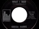 ODESSA HARRIS (NM) MOD R&B SOUL - YOU'RE WHAT I NEED/SINCE I FELL Uptown 45 HEAR