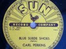 Carl Perkins - 78 rpm Sun Record Blue Suede Shoes/Honey Don't - No Reserve