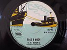 SS BINNS - BOSS A MOON bw BROTHERLY LOVE SKINHEAD REGGAE PAMA TROJAN MOON HOP