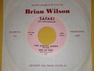 BOB & SHERI 45 The Surfer Moon BRIAN WILSON Beach Boys Safari PROMO Rare Sleeve