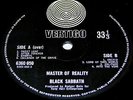 BLACK SABBATH - MASTER of REALITY - RARE 1st UK PRESS   VERTIGO SWIRL + INNER