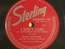 Sterling 208 Hank Williams 78 