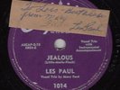 LES PAUL & MARY FORD - Capitol 1014 - Jealous / Nola - 1950 AUTOGRAPHED 78