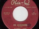 BARRY LANE - Ra-Q 602 (Phoenix, Ariz.) - Oh Geronimo - 1960 ROCKABILLY 45 VG/VG+