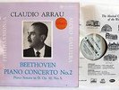 CLAUDIO ARRAU : BEETHOVEN PIANO CONCERTO No.2       SAX 2346