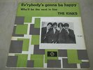 THE KINKS  EV,RYBODY,S GONNA BE HAPPY +PS  RARE DUTCH SLEEVE