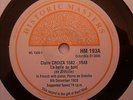 1928 Claire CROIZA Paris Vinyl UNPUBLISHED - LUCIEN FUGERE HM 193  78