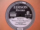1919 Sergei RACHMANINOFF Paper Label  EDISON Diamond Disc C Sharp min Prelude 78