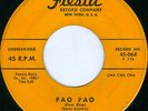 MONCHITO Pao Pao LATIN SOUL MAMBO 45 on FIESTA VG+