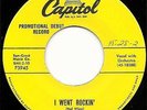 BOBBY NORRIS PROMO DEBUT 45 CAPITOL YELLOW LBL F-3945  I WENT ROCKIN'