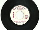 BOB DYLAN - BLOWIN' IN THE WIND / DON'T THINK TWICE - RARE WHITE LABEL PROMO 45