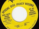 SOUL PROMO DJ 45 Baby You Satisfy Me/We All KING DAVIS HOUSE ROCKERS Verve 10514