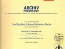 BACH - Cello Suites 1 & 2 - Pierre FOURNIER - ARCHIV 198186 - Stereo - IMPORT