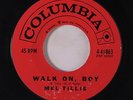 rare Popcorn 45 MEL TILLIS walk on, boy COLUMBIA Hear