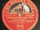2 x 78 RPM ALFRED CORTOT & LONDON PHIL ORCH. Symphonic Variations FRANCK