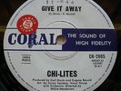 RARE/THE CHI-LITES/GIVE IT AWAY CLASSIC R&B NORTHERN SOUL OZ CORAL/SAMPLE-45/69