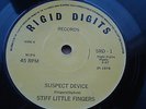 Stiff Little Fingers Suspect Device PLAYS EX ORIGINAL YELLOW SRD-1 UK 7