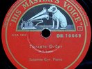 SUZANNE GYR   Bach Toccata / 3 Menuette   SWISS HMV DB 10069-70   RARE  rec.1945