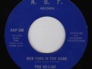 AD LIBS  - New York In The Dark ORIGINAL AGP  - Northern Soul 45