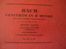 1937 CARL FLESCH Joseph Szigeti Bach Double VIOLIN CTO D Minor Col VIVA TONAL 78